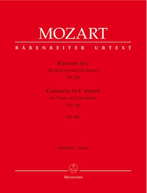 Concerto for Piano No.24 in C minor (K.491) (Full Score)