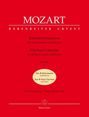 Concerto for Clarinet in A major (K.622) (Clarinet in B-flat & Piano)