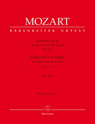 Concerto for Piano No.12 in A major (K.414) (Full Score)