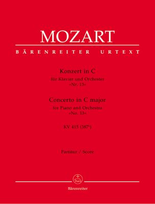 Concerto for Piano No.13 in C major (K.415) (Full Score)