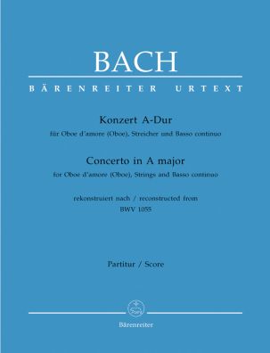 Concerto for Oboe d'Amore (Oboe) in A major (after BWV 1055) (Full Score)