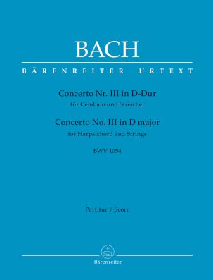 Concerto for Harpsichord No.3 in D major (BWV 1054) (Full Score)