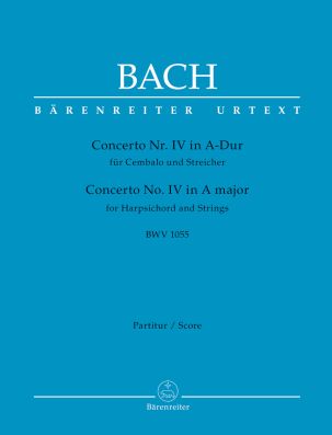 Concerto for Harpsichord No.4 in A major (BWV 1055) (Full Score)