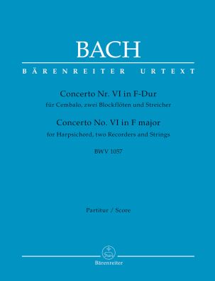 Concerto for Harpsichord No.6 in F major (BWV 1057) (Full Score)