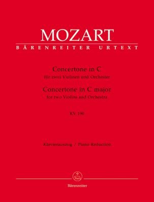 Concertone for two Violins in C major (K.190) (Two Violins & Piano)