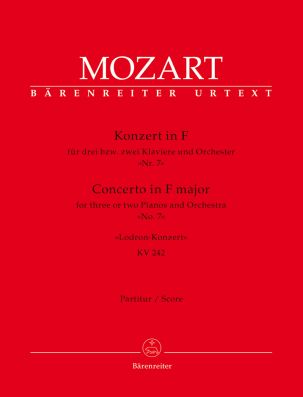 Concerto for three or two Pianos No.7 in F major (K.242) (Lodron) (Full Score)