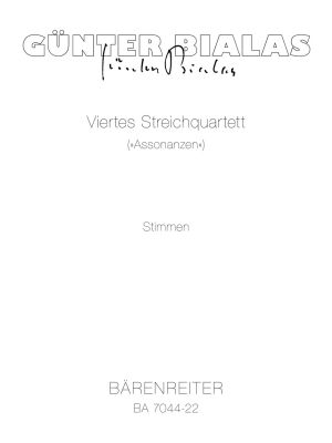 String Quartet No. 4 (Assonanzen) (Parts)