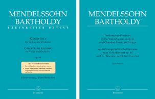 Concerto for Violin in E minor Op.64 (Violin & Piano & Performance Practices Book)