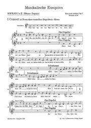 Musikalische Exequien (SWV 279-281) (Soprano voice)