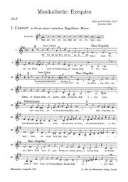 Musikalische Exequien (SWV 279-281) (Alto voice)