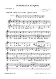 Musikalische Exequien (SWV 279-281) (Tenor voice)