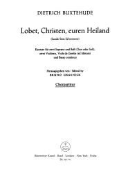 Lobet Christen, Euren Heiland Choral Score