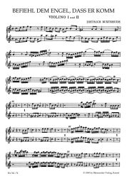 Befiehl dem Engel, dass er komm (Command the Angels, that they come) (BuxWV 10) (Violin I/II)