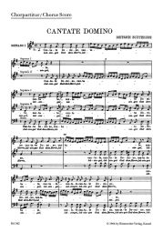 Cantate domino - Lobsinget Gott, dem Herrn (BuxWV 12) (Choral Score)
