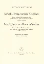 Fuerwahr, Er Trug Unsere Krankheit (Behold, He Bore All Our Infirmities) (Score & Parts)