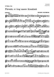Fuerwahr, Er Trug Unsere Krankheit (Behold, He Bore All Our Infirmities) Bassoon