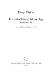 Ein Stündlein wohl vor Tag