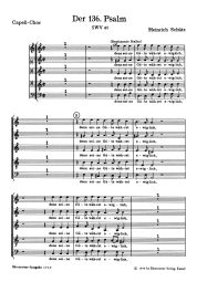 Psalm 136: Danket Dem Herren (SWV 45) Capell Chorus I
