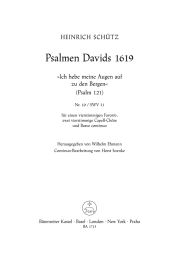 Psalm 121: Ich Hebe Meine Augen (SWV 31) Favorit Chorus II