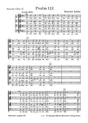 Psalm 122: Ich Freue Mich Des (SWV 26) Favorit Chorus II