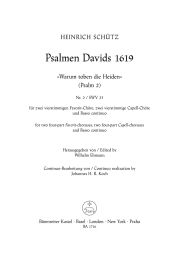 Psalm 2: Warum Toben Die Heiden (SWV 23) Score