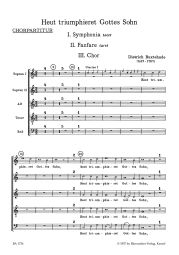 Heut Triumphiert Gottes Sohn Choral Score
