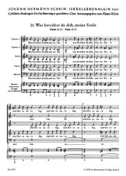 Was betrübst du dich, meine Seele: Motet No.21 from Israelsbrünnlein