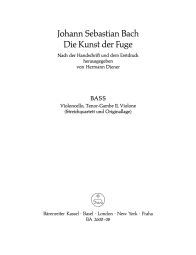 Art of Fugue (BWV 1080) (Cello/Double Bass)