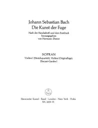 Art of Fugue (BWV 1080) (Violin I)