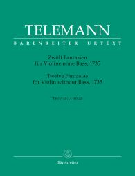 Twelve Fantasias for Violin without Bass (TWV 40: 14-25)