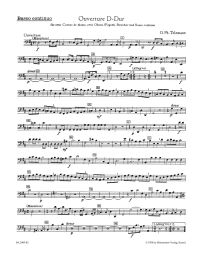 Overture in D (TWV 55: D21) Cello/Double Bass