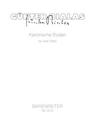 Canonic Studies for 2 Flutes (Playing Score)
