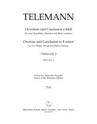 Overture and Conclusion for 2 Flutes, Strings & Basso continuo in E minor (TWV 55:e1) (Viola)