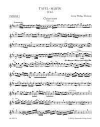 Overture and Conclusion in D major (TWV 55:D1)	(Violin I)