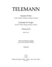 Concerto in F major for 3 Violins (TWV 53:F1) (Violin Solo III)