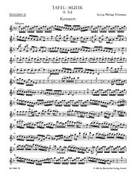 Concerto in F major for 3 Violins (TWV 53:F1) (Violin Solo II)