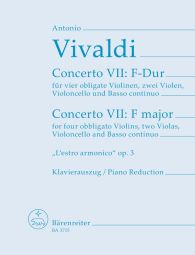 Concerto VII in F major from "L'Estro armonico" Op.3 (4 Violins & Piano)