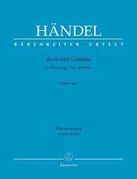 Acis and Galatea (HWV 49a) (Vocal Score)
