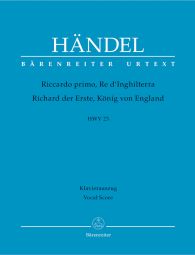 Riccardi Primo, Re d'Inghilterra (HWV 23) (Vocal Score)