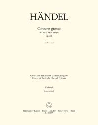 Concerto grosso in B-flat major Op.3/2 (HWV 313) (Violin Solo I)