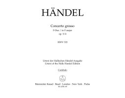 Concerto grosso in F major Op.3/4 (HWV 315) (Cembalo)