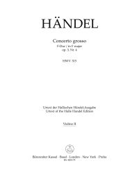 Concerto grosso in F major Op.3/4 (HWV 315) (Violin II)