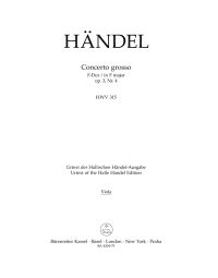 Concerto grosso in F major Op.3/4 (HWV 315) (Viola)