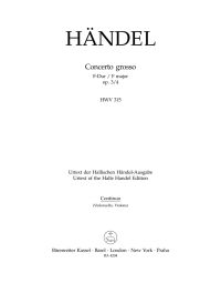 Concerto grosso in F major Op.3/4 (HWV 315) (Cello/Bass)