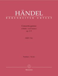 Concerto grosso in D minor Op.3/5 (HWV 316) (Full Score)