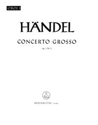 Concerto grosso in D minor Op.3/5 (HWV 316) (Oboe I)