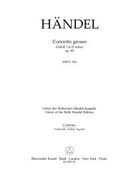 Concerto grosso in D minor Op.3/5 (HWV 316) (Cello/Bass)
