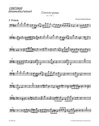 Concerto grosso in D major Op.3/6 (HWV 317) (Cello/Bass)