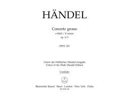 Concerto grosso in E minor Op.6/3 (HWV 321) (Cembalo)