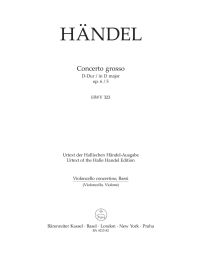 Concerto grosso in D major Op.6/5 (HWV 323) (Cello/Bass)